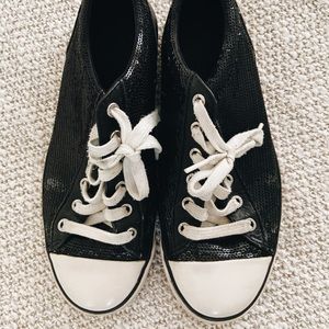 COACH Gema Sequin Sneakers - Black